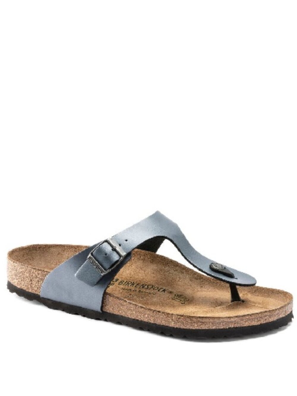 Birkenstock Gizeh Birko-Flor Silver Sandals